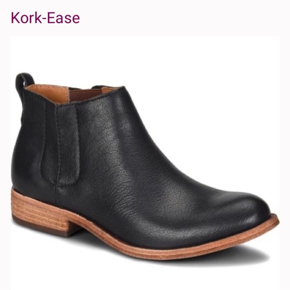 Kork Ease Velma Leather Bootie Size 6.5